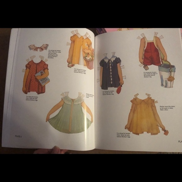 Original Shirley Temple Paper Dolls In Full Color Doll Clothing Collector Dream - Picture 4 of 9